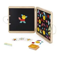 Janod Magnetická tabule s magnetkami origami puzzle Geometrické tvary