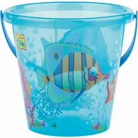 Androni Kyblíček rybičky průhledné - průměr 17 cm, modré