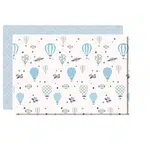 LALALU Podložka na hranie Premium Blue Balloon 190x130 cm