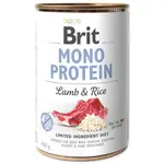 Konzerva Brit Mono protein jehně s rýží 400g
