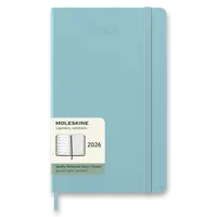 Diář Moleskine 2026 - tvrdé desky, L, týdenní, tyrkysový