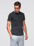 Ombre Men's T-shirt with wash effect - black