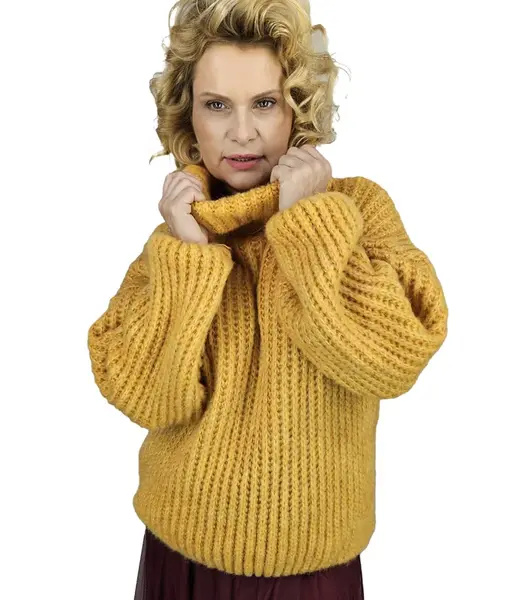 Pri Warm women's turtleneck sweater oversize thick weave nice soft LAPONIA