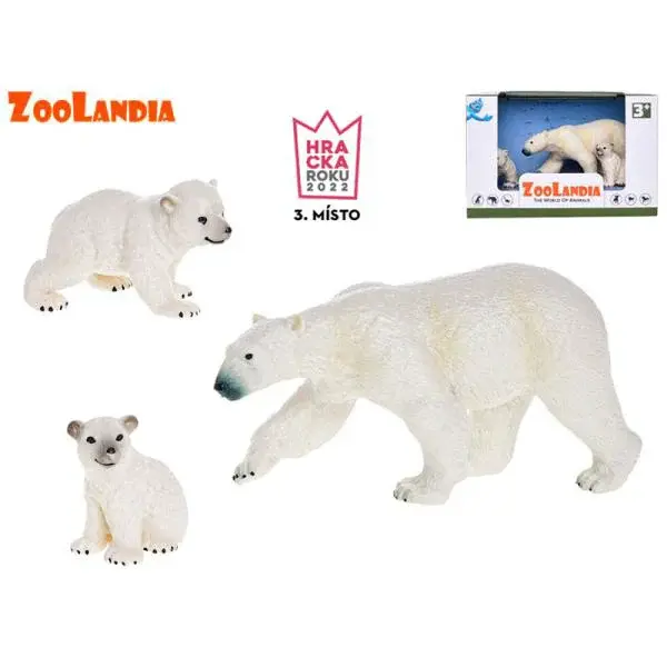 Zoolandia ledová mevědice s mláďaty