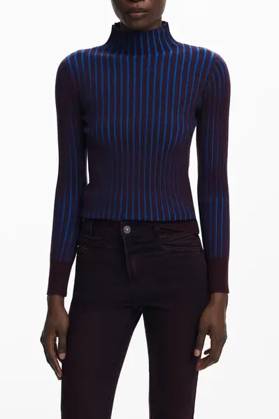 Dámský hnědý svetr Desigual