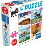 4 puzzle kočka