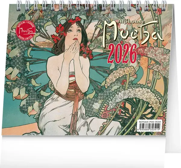Alfons Mucha 2026 - stolní kalendář