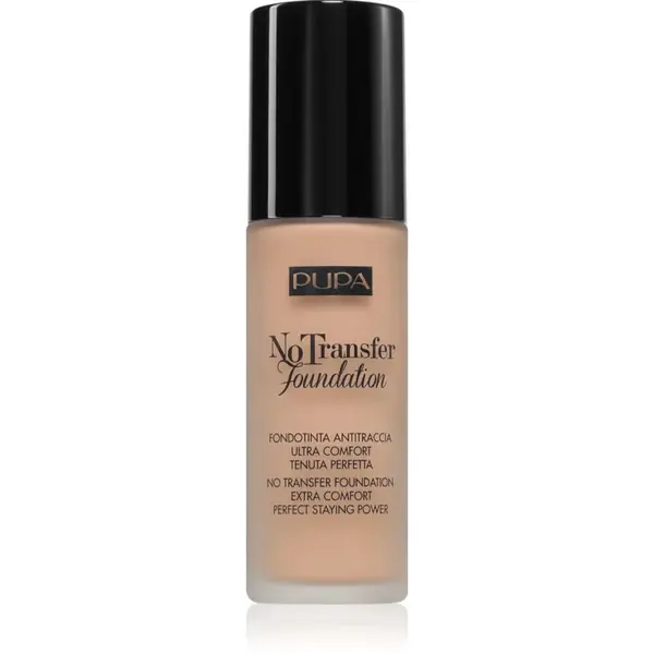 PUPA Milano No Transfer Foundation hydratační make-up SPF 15 odstín 02 - Light Beige 30 ml