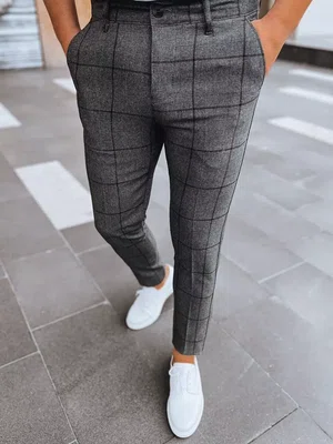 Pánské kalhoty chinos Barva tmavě šedá DSTREET