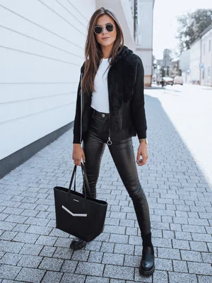 Dámská bunda z alpaky KATHERINE Barva černá DSTREET