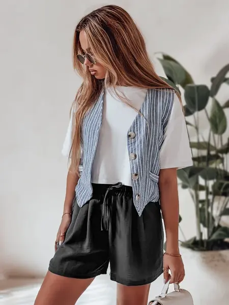 Spodenki damskie RELAX TIME czarne Dstreet