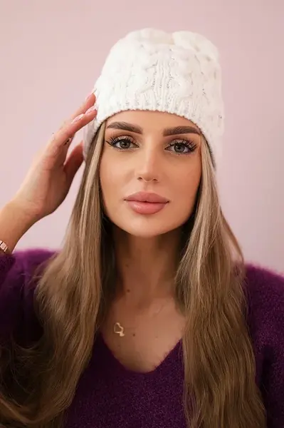 Kesi Fleecová čepice Teresa K285 bílá