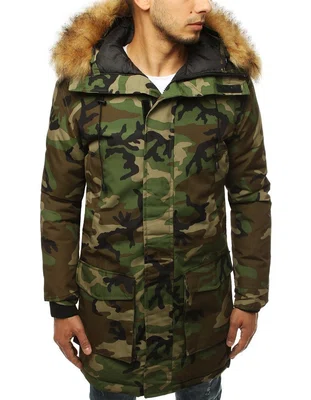 Pánská bunda parka zimní moro Dstreet