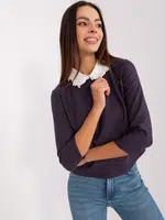 Blouse-LK-BZ-506477.70P-navy blue