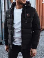 Pánská zimní prošívaná bunda bomber černá Dstreet