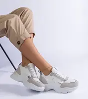 Gemre White sneakers on a chunky sole Torreza