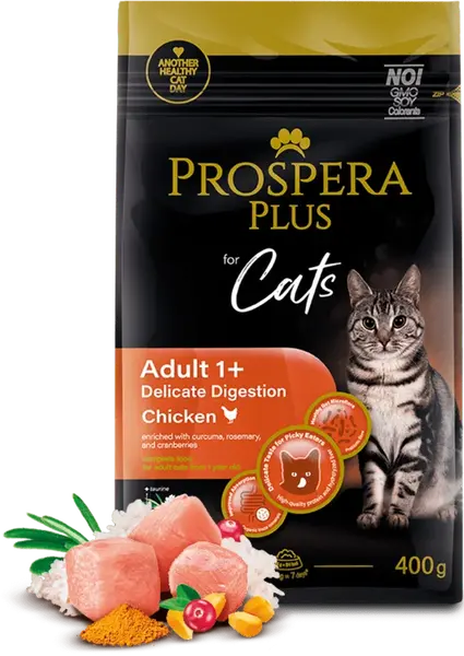 Prospera Plus Adult 1+ Chicken Delicate Digestion 0,4kg