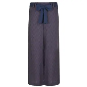 PATRIZIA PEPE Volné kalhoty s vysokým pasem a potiskem