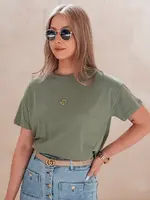 Dámské tričko FLORTA tmavě zelené