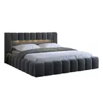 Petits-meubles BOXSPRING POSTEL 160/200 Auria Tmavě šedá