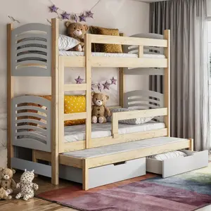 Selsey PATROVÁ postel pro 3 osoby Cami, 75x180 cm