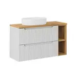 Petits-meubles UMYVADLO 100.4cm Riva Bílá a dřevo