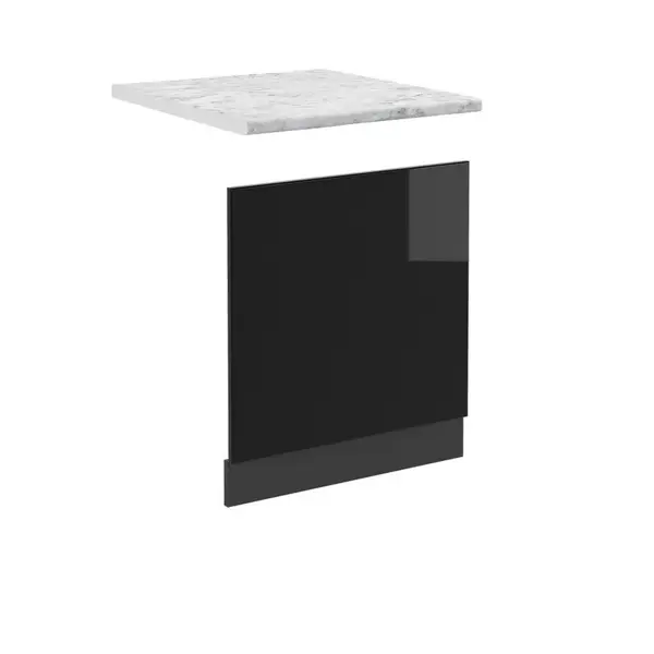 Vicco PŘEDNÍ PANEL R-Line Černý vysoký lesk 60 cm , PD Mramor