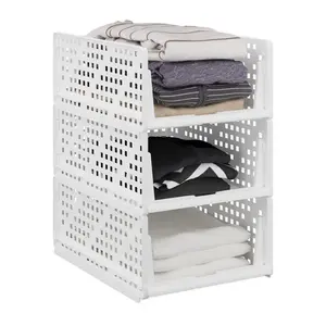 Relaxdays ORGANIZÉR Bílá 3-ks plast velikost M