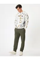 Koton Basic Sweatpants with Waist Tie and Pocket Detail, Cotton