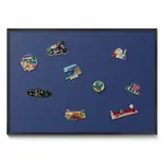 TULUP MAGNETICKÁ TABULE 100x70 cm černý rám – Tmavě tyrkysová barva