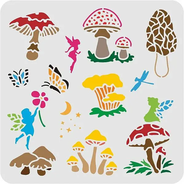Plastic Reusable Drawing Painting Stencils Templates
