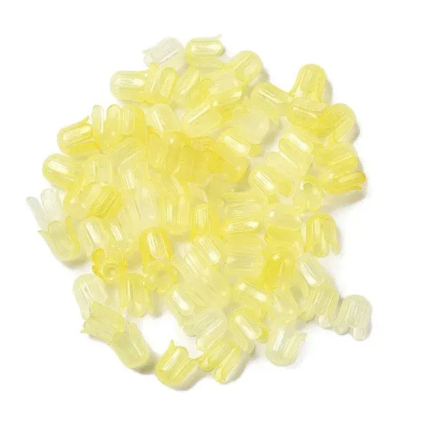 Transparent Acrylic Beads Caps