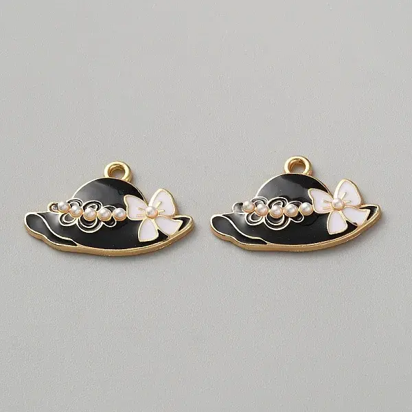 10Pcs Alloy Enamel Pendants