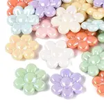 AB Color Plated Opaque Acrylic Beads