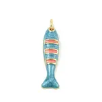 Brass Enamel Pendants