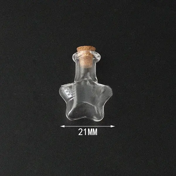 Mini High Borosilicate Glass Bottle Bead Containers