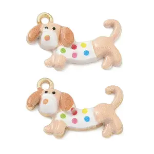 Spray Painted Alloy Enamel Pendants