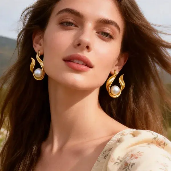304 Stainless Steel Stud Earrings for Women
