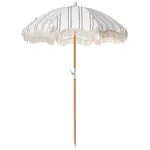 Beliani SLUNEČNÍK 155 cm Bílý/Černý Mondello
