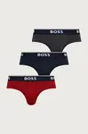 BOSS  slipy pánské bavlněné s elastanem 3-pack