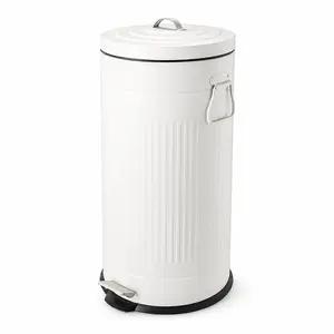 Relaxdays ODPADKOVÝKOŠ Bílý 30 l Soft-Close