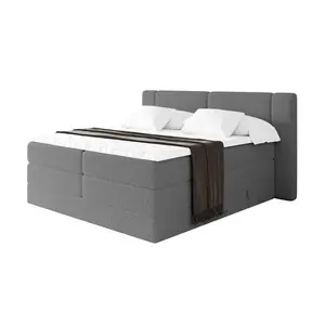 ALTDECOR POSTEL boxspring s matracemi H3/H4 - EVON KING - 160x200 cm Šedá