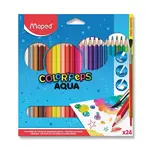 MAPED Pastelky Color Peps Aqua 24ks+štětec