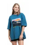 Unisex tričko meatfly alaska tyrkysová m/l