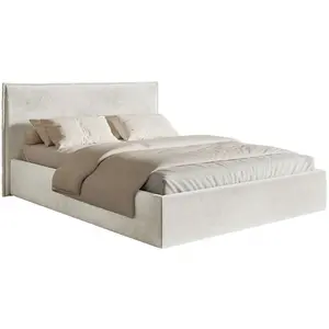 Selsey ČALOUNĚNÁ POSTEL Softie Slim greige velur 160x200