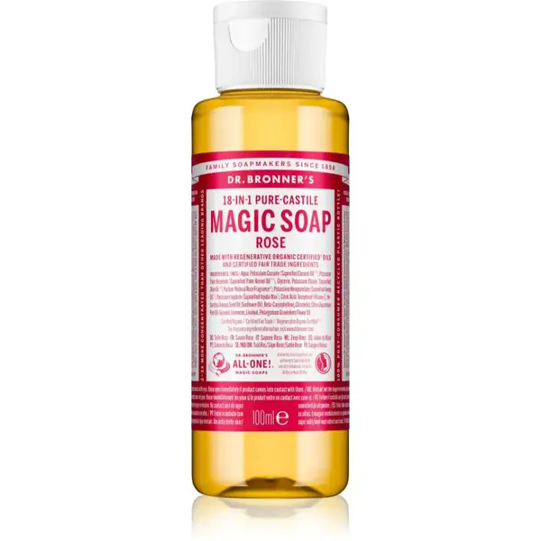 Dr. Bronner’s Rose tekuté univerzální mýdlo 100 ml