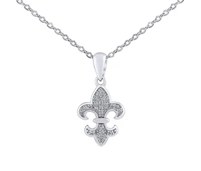 Silvego Stříbrný náhrdelník skautská lilie Henriette s Brilliance Zirconia DCC1608267N