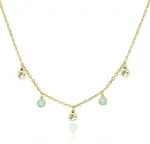 S'Agapõ Pozlacený ocelový náhrdelník Luce SCE04