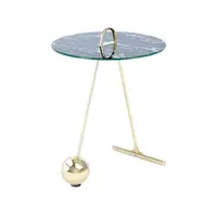 ODKLÁDACÍ STOLEK, černá, barvy zlata