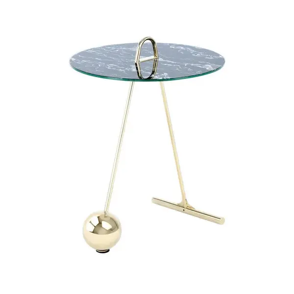 ODKLÁDACÍ STOLEK, černá, barvy zlata